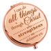Christian Gifts Compact Mirror Bible Verse Gifts For Women Baptism Gifts Religious Gifts For Goddaughter Mom Sister Wife Inspirational Scripture Gifts For Girls Personal Makeup Mirror Rose Gold