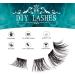 SISILILY Individual Lashes Cluster 90 Pcs DIY False Eyelashes Reusable Extension Kit - Natural Soft 3D C CC D Curl with Glue - 10/12/14/15/16mm Length - DM10 White - Buy Online on SooperMarket.com