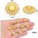200 Pcs 11.5mm Antique Golden Flower Bead Caps - DIY Jewelry Making Supplies - Buy Online on SooperMarket.com