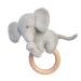 Nattou wooden teething ring with soft toy Tembo 17 x 15 cm grey/wood 929110