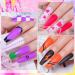 MSRUIOO Glow in the Dark Gel Nail Polish Set - 6 Luminous Neon Colors for DIY Nail Art | Fluorescent Gel Polish with Glow Effect | Soak Off UV Gel Polish - Buy Online on SooperMarket.com