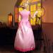 Pink Princess Costume Halloween Cosplay Party Outfit - Women's Court Style Performance Dress with Crown, Headdress, and Gloves | Pink - Large - Buy Online on SooperMarket.com
