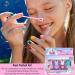 TBeautfave Nail Polish Set 4 Color Peel off Pink Nail Varnish Set Quick Dry & Long Lasting Nail Polish Water-Based Non-toxic Natural Nail Polish Set No Need UV DIY Nail Art - Buy Online on SooperMarket.com