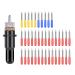 40Pcs Tungsten Steel Vinyl Cutter Blades Lettering Blade 30/45/60 Degree for Roland Cutting Plotter with 1 Knife Block, Black Set 5 - 40pcs