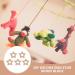 Amosfun 5pcs Wooden Star Shaped Teether Set for Baby Teething | Nursing Pendant Chew Toys for Infant Bed, Crib, Gym - Buy Online on SooperMarket.com