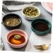 MAGICLULU 8 Pcs Sauce Dish Vinegar Dish Sauce Serving Sauce Bowls Relish Plate Small Ceramic Bowl Soy Sauce Dish Ingredient Bowls for Prep Sauce Seasoning Dish Fruit Seasoning re-usable 9X9X2.5CMx4pcs Blackx4pcs - Buy Online on SooperMarket.com