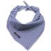 Aring Pet Dog Bandana Cotton Plaid Dog Bandana's dog triangle Libe Neckuch for small and large dogs and cats s marine