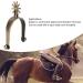 ZJchao Salmue Horse Spurs West Cowboy Horse Boot Spurs Decoration Western Spurs Rust Proof Toxic Free Vintage Zinc Alloy Horse Spurs with Gear for Men - Buy Online on SooperMarket.com