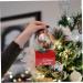 Alipis 1pc Decorative Hanging Decor Ornament Festival Home Tree Decoration Pendant Nice Iron Mail Xmas Red 9X9CM - Buy Online on SooperMarket.com
