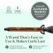 MINT Professional Curling Wand 3/4 Inch - Ideal for Long & Thick Hair | Ionic Ceramic Tourmaline Barrel | Adjustable 230-430 F | Worldwide Shipping Available - Buy Online on SooperMarket.com