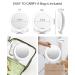 10X 1X Double Sided Magnifying Makeup Vanity Mirror | Rechargeable Lighted Mirror with 3 Color Settings | Adjustable Rotation LED Desk Mirror - White - Buy Online on SooperMarket.com