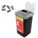 Large Capacity Blade Dispenser Case | One-Way Razor Meter Container for Hair Salons | Black Recycling Storage Solution - Buy Online on SooperMarket.com