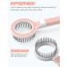 Zewze Long-Haired Dog Brush - Stainless Steel Pet Ridge Comb for Removing Knots & Grooming - Ideal for Dogs - Pink - Buy Online on SooperMarket.com