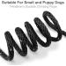 Joytale Reflective Drag Line for Dogs - 5m Leash with Padded Handle & 2 Carabiner Hooks - Nylon Long Rope Training Line for Puppies & Small Dogs - Black - Buy Online on SooperMarket.com