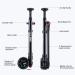 BETO High Pressure Shock Pump - 400 PSI Max | MTB Bike Fork & Rear Suspension Pump with No-Loss Schrader Valve - Buy Online on SooperMarket.com