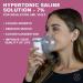 Base Labs 7% Hypertonic Saline Solution for Nebulizer Machine - 75 Vials (5ml) - Respiratory Treatment for Clearing Lungs - Inhalation Saline Solution - Buy Online on SooperMarket.com