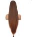 PORSMEER 30 Inch Yaki Straight Drawstring Ponytail Clip In Extensions for Women Kinky Straight Pony Tail Extensions Hair Extensions Ponytail (Black mixed brown) - Buy Online on SooperMarket.com