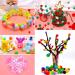 Iooleem 800pcs Multi-Colored Glitter Pom Poms Assorted Sizes for Crafts - Arts & Craft Supplies - Buy Online on SooperMarket.com