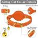 Buy Oopsdoggy Airtag Leather Cat Collar with Bells - Durable & Lightweight GPS Pet Collar for Cats & Small Dogs (Orange) - Buy Online on SooperMarket.com