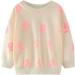 Girls Cotton Sweatshirt | Cute Flower Design | Long Sleeve Jumper for Kids 5-6 Years | Toddler Girl Casual Top - Buy Online on SooperMarket.com