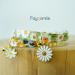 Faygarsle Cotton Breakaway Cat Collar with Bell Daisy Charm - Green & Orange - Buy Online on SooperMarket.com