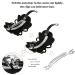 4PCS Rhinestone Flower Hair Barrette Clips - Spark Hair Accessories for Women - Butterfly and Flower Design - Ideal for Thick or Thin Hair - Buy Online on SooperMarket.com
