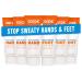 Carpe Antiperspirant Hand and Foot Lotion Bundle (3 Hand and 3 Foot Tubes) Stop Sweaty Hands and Sweaty Smelly Feet Dermatologist-Recommended