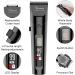 Hatteker Men's Cordless Hair Clipper & Beard Trimmer Kit - Waterproof, Professional Grooming Tool with LED Display - USB Rechargeable - 4 in 1 - Buy Online on SooperMarket.com