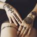 Black Henna Temporary Tattoos Set - Sexy Lace, Indian Mandala, Elephant, Flower Chain Designs - Waterproof Body, Arm, Face Decals for Wedding Party - 6 Sheets - Buy Online on SooperMarket.com