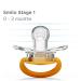 Smilo Orthodontic Pacifier | Aqua Stage 2 | Supports Palate | 3-9 Months | Pack of 3 - Buy Online on SooperMarket.com