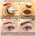 Eyebrow Stamp Stencil Kit with Waterproof Pencil, Pomade, 20 Stencils, and Dual-ended Brush - Soft Brown - Buy Online on SooperMarket.com