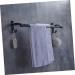 HEMOTON Wall Mounted Hooks Hook Towel Bar Wall Shelf Washcloth Wall Rack Shower Sponge Holder Towel Rack Ledge Take a Bath Black Size 2 - Buy Online on SooperMarket.com