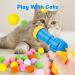 Heyu-Lotus Interactive Cat Toys 100 Pcs Cat Pom Pom Balls & 1 Cat Ball Toy Launcher Colorful Plush Toy Balls for Funny Cat Toys for Indoor Training Playing Pet Supplies - Buy Online on SooperMarket.com