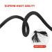 PHRIXUS UIAA Certified 11mm Black Static Climbing Rope - 150.0ft, 200ft, 300ft for Rock Climbing, Rappelling, Mountaineering - Kern Mantle Rope for Hauling & Rescue - Buy Online on SooperMarket.com