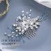 Unicra Crystal Bride Wedding Hair Comb Siver Bridal Hair Accessories Rhinestone Headpiece for Women and Girls - Buy Online on SooperMarket.com