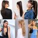 prinfantasy Halo Hair Extension Long Straight Claw on Ponytail Hair Piece Soft Pony Tail Hairpieces Synthetic Red Clip In Ponytail Hair Extensions MW178 GBMW178 22 inch - Buy Online on SooperMarket.com