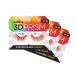 Laflare 3D PRISM COLOR LASH Silk Clear band Fluffy Volume Faux Mink Colored EyeLashes - 3 PACKS BUNDLE SPECIAL (LPC1X3 RED) LPC1 RED