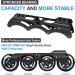 Adult Inline Skates for Street Urban- Black Men 9 /Women 9.5 - Beginner Outdoor Speed Skates - Buy Online on SooperMarket.com