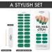 MoYou London Semi Cured Gel Nail Strips - 20 Pc. | Salon-Quality Manicure at Home | Easy Apply & Remove | Emerald City - Buy Online on SooperMarket.com