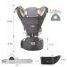 YIYUNBEBE Baby Carrier Newborns to Toddler 7-45 lbs All Seasons Foldable Baby Carriers Front and Back with Hip Seat Lumbar Support for Outdoor Hiking(Dark Grey) - Buy Online on SooperMarket.com