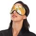 Haskirky Light Blocking Eye Mask | Breathable & Adjustable for Men and Women | Ideal for Travel, Yoga, Meditation, Office, Deep Sleep | White Flower Print - Buy Online on SooperMarket.com