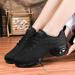 Buy Jazz Shoes for Women - Lace Up Dance Sneakers with Split Sole & Air Cushion - Modern Platform Shoes - Size 37 EU - Black - Buy Online on SooperMarket.com