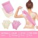 6-Piece Exfoliating Shower Bath Gloves and Scrubber Set for Men and Women - Buy Online on SooperMarket.com