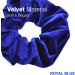 2 PCS Premium Large Royal Blue Velvet Hair Scrunchies for Women, Girls, and Kids - Updo Ponytail Holder Bands - Buy Online on SooperMarket.com