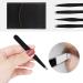 Classycoo Professional Eyebrow Tweezers Set - 4Pcs Stainless Steel Precision Kit for Eyebrows, Facial Hair, Ingrown Hair & Splinter Removal - Black - Buy Online on SooperMarket.com