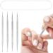 Dotting Tools 4 Pcs Professional Ball End Nail Art Tools Nail Art Pens Stainless Steel Dotting Pen Tool Nail Art Kit Rhinestone Picker Tool Pottery Tools Polymer Clay Tools(silver) - Buy Online on SooperMarket.com
