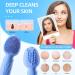 Facial Cleansing Brush - Silicone Face Scrubber for All Skin Types | Waterproof Exfoliating Brush for Men & Women - Shop Now - Buy Online on SooperMarket.com