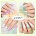 MIZHSE Pearl Top Coat Gel Nail Polish - Mermaid Glitter 2-in-1 Soak Off UV LED Gel for DIY & Salon Use (10ml - Buy Online on SooperMarket.com