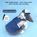Adjustable Soft Rabbit Dishes & Leash Set - Perfect for Rabbits Cats and Guinea Pigs | Size M Blue - Buy Online on SooperMarket.com
