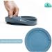 Kiddaroo Baby Weaning Set - Feeding Bib, Sippy Cup, Cutlery, Plate, Bowl - Blue | Baby Led Weaning Essentials with eBook - Buy Online on SooperMarket.com